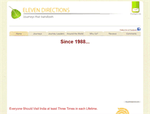 Tablet Screenshot of elevendirections.com